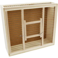 Cage De Transport En Bois 35x31x11cm -Fournitures Pour Oiseaux cage de transport en bois 35x31x11 2