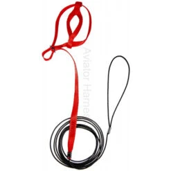 Harnais Pour Perroquets Aviator - Large/Rouge -Fournitures Pour Oiseaux harnais pour perroquets aviator largerouge 1
