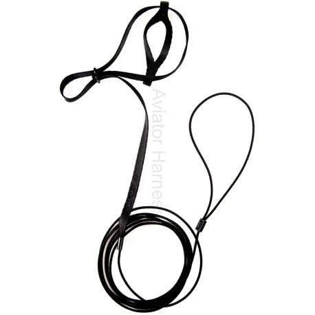 Harnais Pour Perruches Aviator - Mini/Noir 2 Harnais Pour Perruches Aviator - Mini/Noir – Image 2